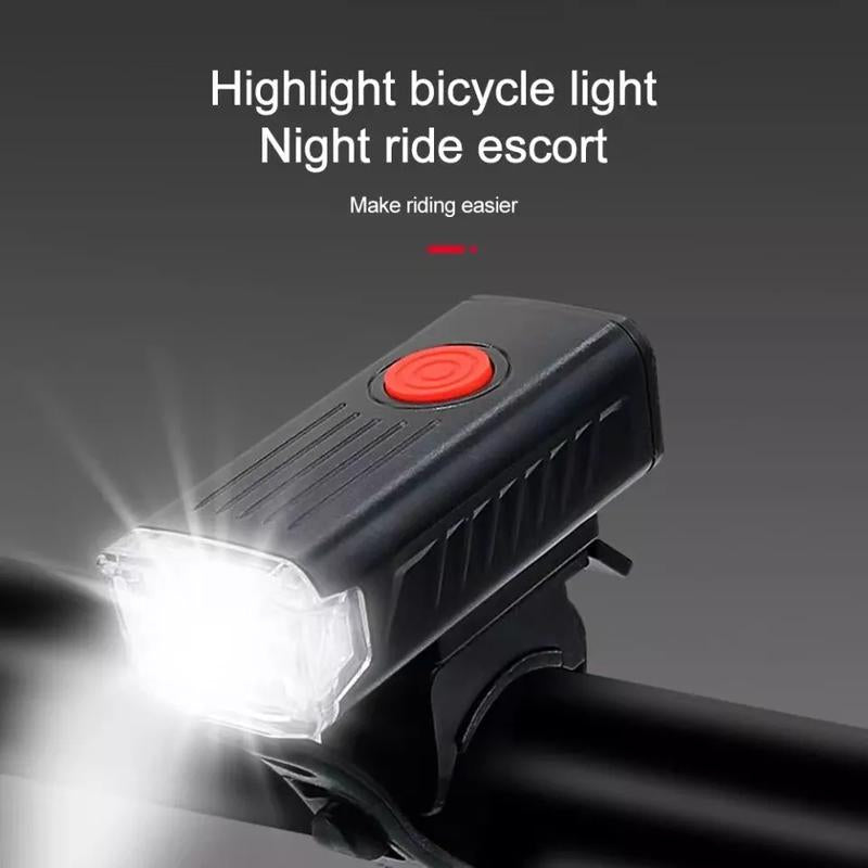 USB Rechargeable LED Bicycle Headlight Bike Head Light Front Rear Lamp Cycling