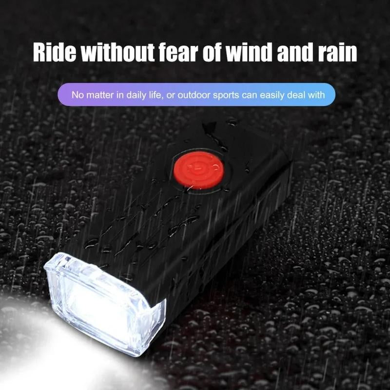USB Rechargeable LED Bicycle Headlight Bike Head Light Front Rear Lamp Cycling